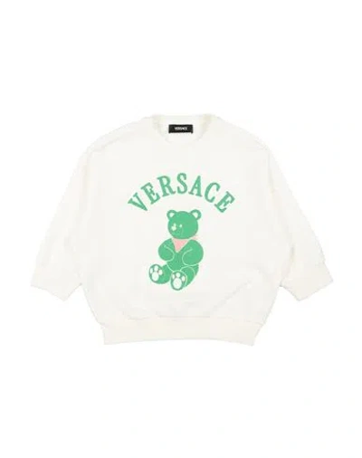 Versace Young Babies'  Toddler Sweatshirt Off White Size 6 Cotton