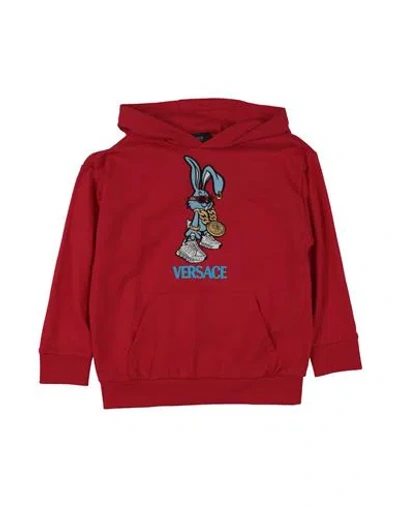 Versace Young Toddler Sweatshirt Red Size 5 Cotton, Polyester, Acrylic, Wool, Elastane In Red