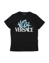 Versace Young Babies'  Toddler T-shirt Black Size 3 Cotton