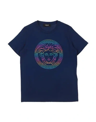 Versace Young Babies'  Toddler T-shirt Blue Size 4 Cotton
