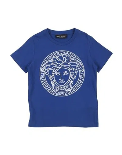 Versace Young Babies'  Toddler T-shirt Blue Size 5 Cotton