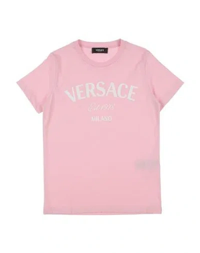 Versace Young Babies'  Toddler T-shirt Light Pink Size 6 Cotton