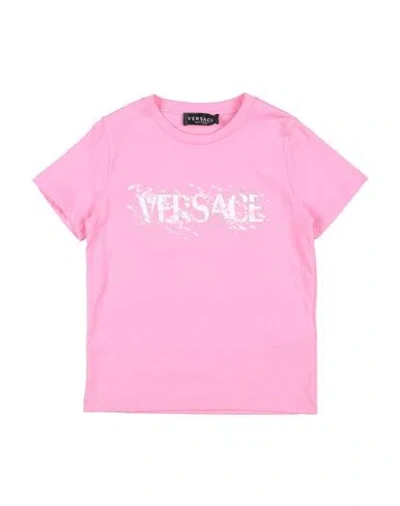 Versace Young Babies'  Toddler T-shirt Pink Size 6 Cotton