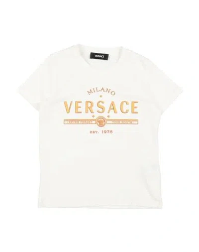 Versace Young Babies'  Toddler T-shirt Off White Size 6 Cotton