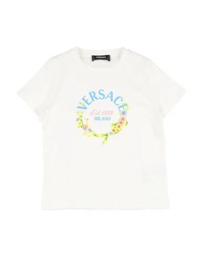 Versace Young Babies'  Toddler T-shirt Off White Size 6 Cotton