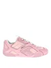Versace 'galactic Mesh Padded Collar Sneakers' In Nude & Neutrals
