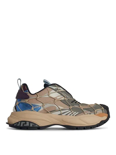 Versace Mercury Multicolor Polyester Sneakers In Multicolour
