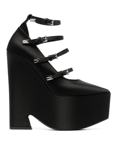 Versace Tempest Platform Pumps In Black