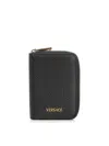 Versace Zip Around Leather Wallet