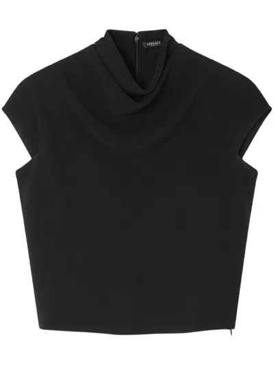Versace Zip-fastening Top In Black