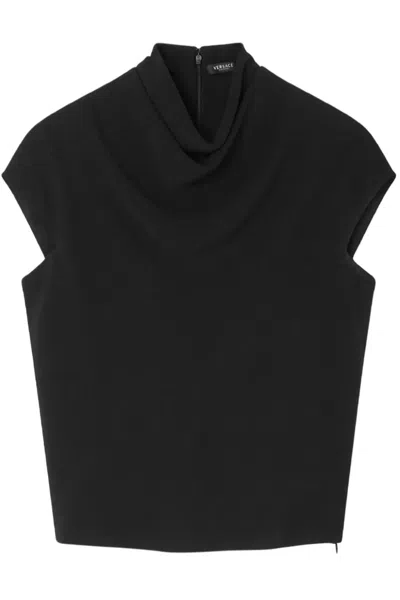 Versace Zip-fastening Top In Black
