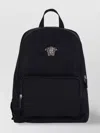 Versace Zip Pocket Top Handle Adjustable Shoulder Straps
