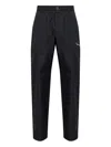 Versace Belt Loop Casual Pants In Black