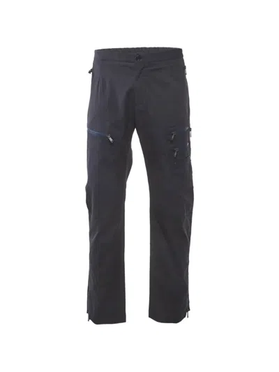 Pre-owned Versace Zip-detail Cargo Pants In Blue