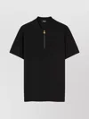 Versace Medusa Biggie Zip Polo T-shirt