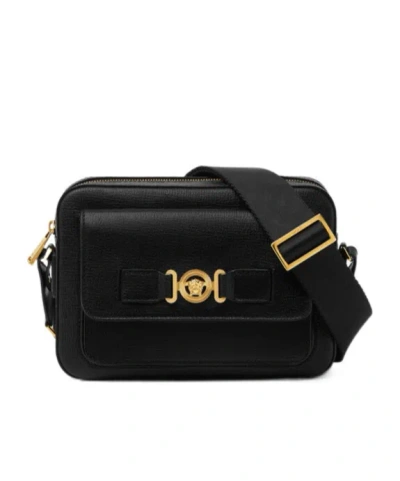 VERSACE MEDUSA-PLAQUE MESSENGER BAG