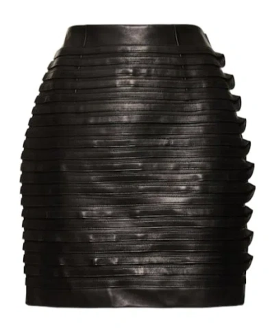 Versace Zippered Mini Skirt