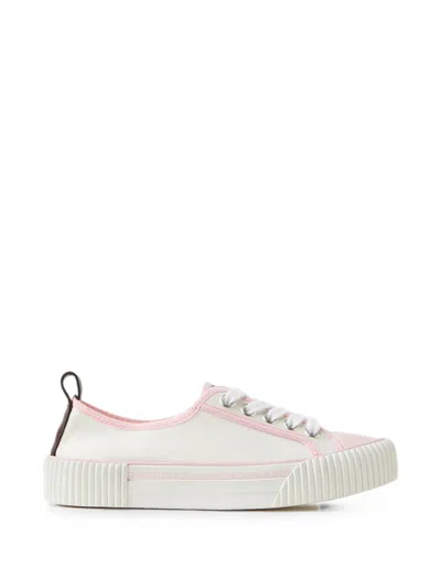 Versace -style Embossed Greek Low-cut Lace-up Sneakers With Logo Tongue And Rubber Toe Cap In White