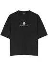 Versace Cotton T-shirt With Medusa Embroidery