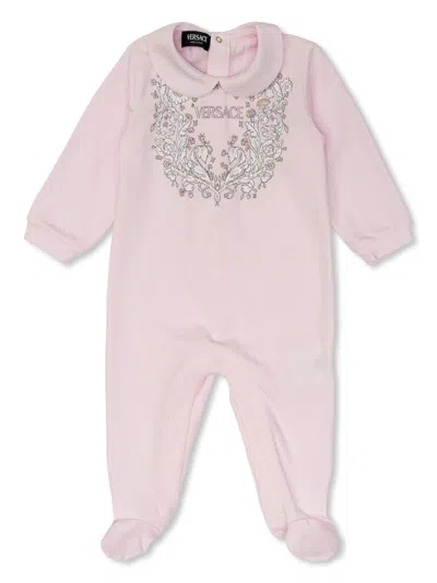 Versace Babies' Vo Pyjamas In Pink