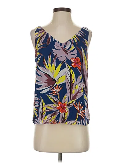 Pre-owned Verse Sleeveless Top Blue Scoop Neck Tops