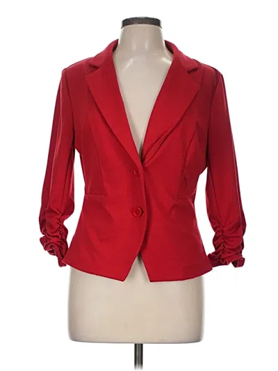 Pre-owned Versona Blazer Jacket In Red