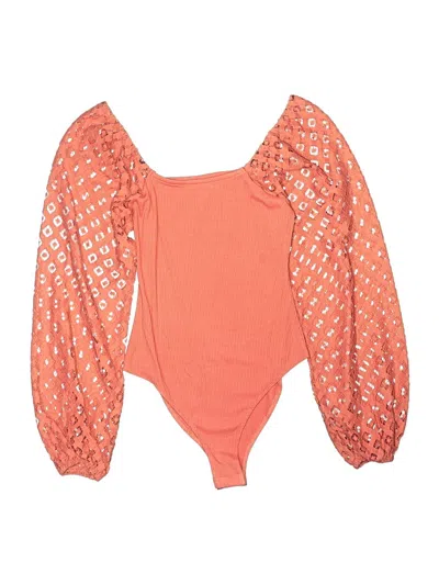 Pre-owned Versona Bodysuit In Orange