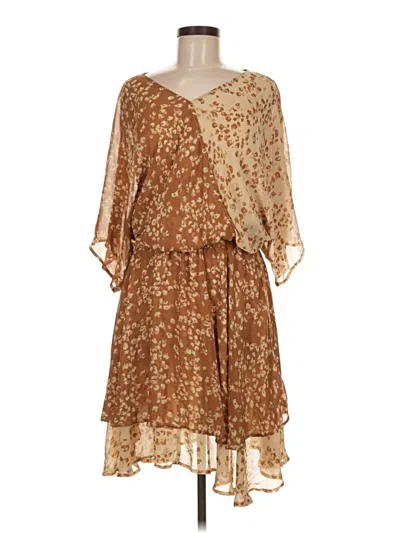 Pre-owned Versona Casual Dress In Brown