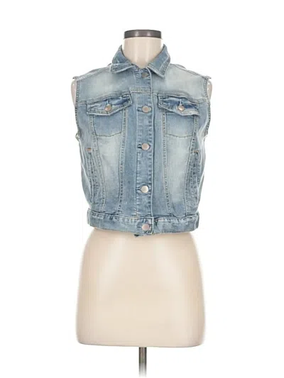 Pre-owned Versona Denim Vest In Blue