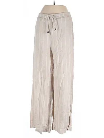 Pre-owned Versona Linen Pants In Ivory