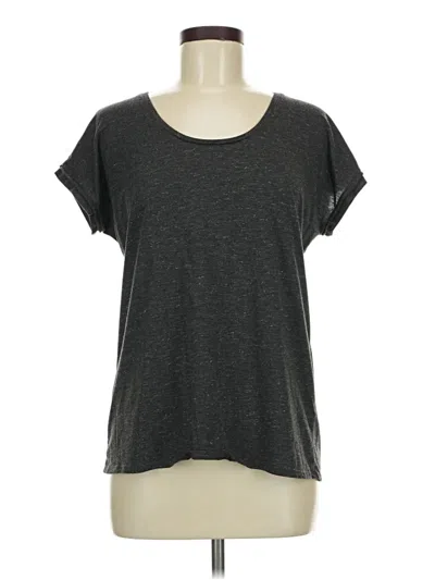 Pre-owned Versona Short Sleeve Top Gray Scoop Neck Tops
