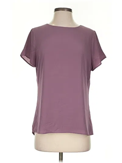 Pre-owned Versona Short Sleeve Top Purple Boatneck Tops
