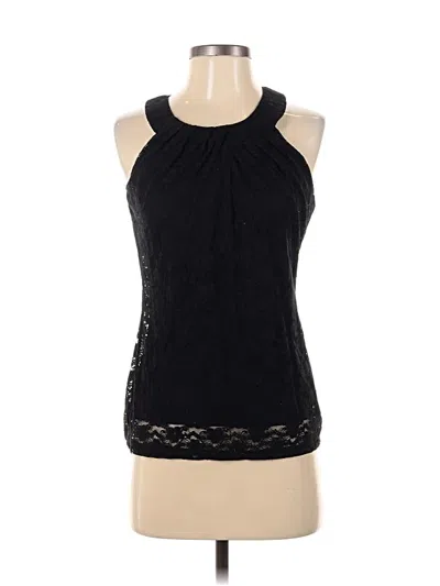 Pre-owned Versona Sleeveless Blouse In Black