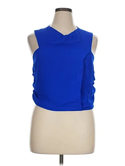 Pre-owned Versona Sleeveless Blouse In Blue