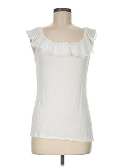 Pre-owned Versona Sleeveless Blouse In Ivory
