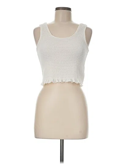 Pre-owned Versona Sleeveless Top Ivory Sweetheart Neckline Tops