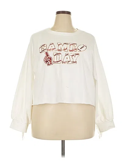 Pre-owned Versona Sweatshirt In White