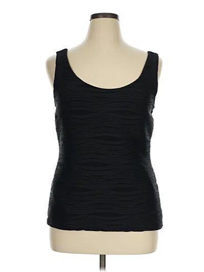 Pre-owned Versona Tank Top Black Strapless Neckline Tops