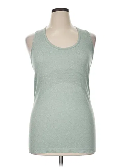 Pre-owned Versona Tank Top Green Halter Neckline Tops