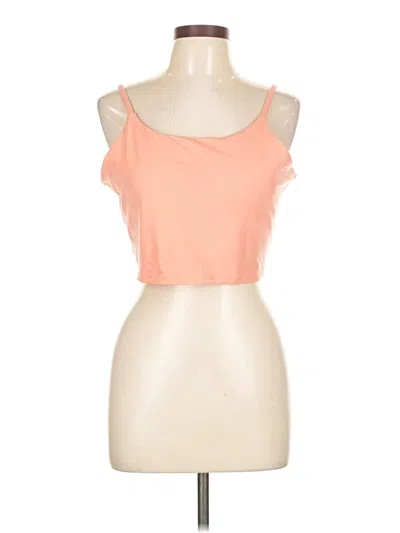 Pre-owned Versona Tank Top Orange Strapless Neckline Tops