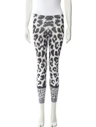 Pre-owned Versus Animal Print Skinny Leg Pants In Multi
