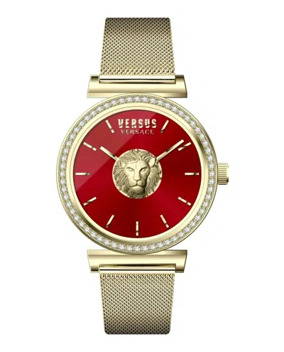 Versus Brick Lane Crystal Watch In Silver