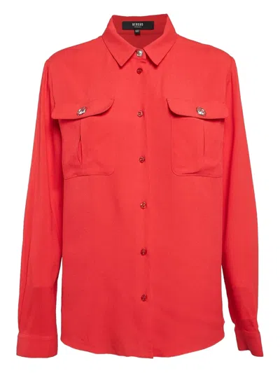Pre-owned Versus Button-down Shirt In Red