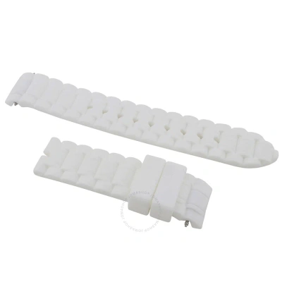 Versus By Versace 19 Mm Mm Watch Band Vrs-sgm070013 In White