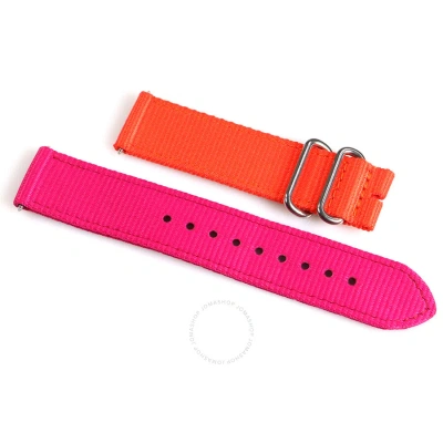 Versus By Versace 19 Mm Mm Watch Band Vrs-sgm130014 In Pink