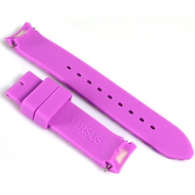 Versus By Versace 20 Mm Mm Watch Band Vrs-3c61800000 In Purple