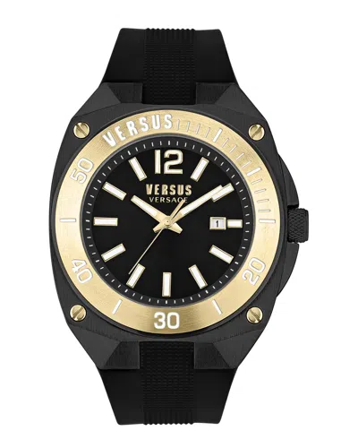Versus Reaction Silicone Watch In Black