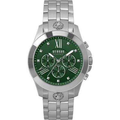 Pre-owned Versus By Versace Men Watch Chrono Lion Vspbh5720 Stainless Steel