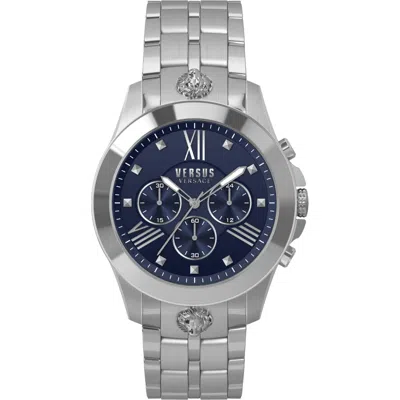 Pre-owned Versus By Versace Men Watch Chrono Lion Vspbh5820 Stainless Steel