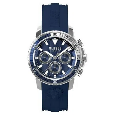 Pre-owned Versus By Versace Men's Watch Chronograph Aberdeen S30040017 Silicone
